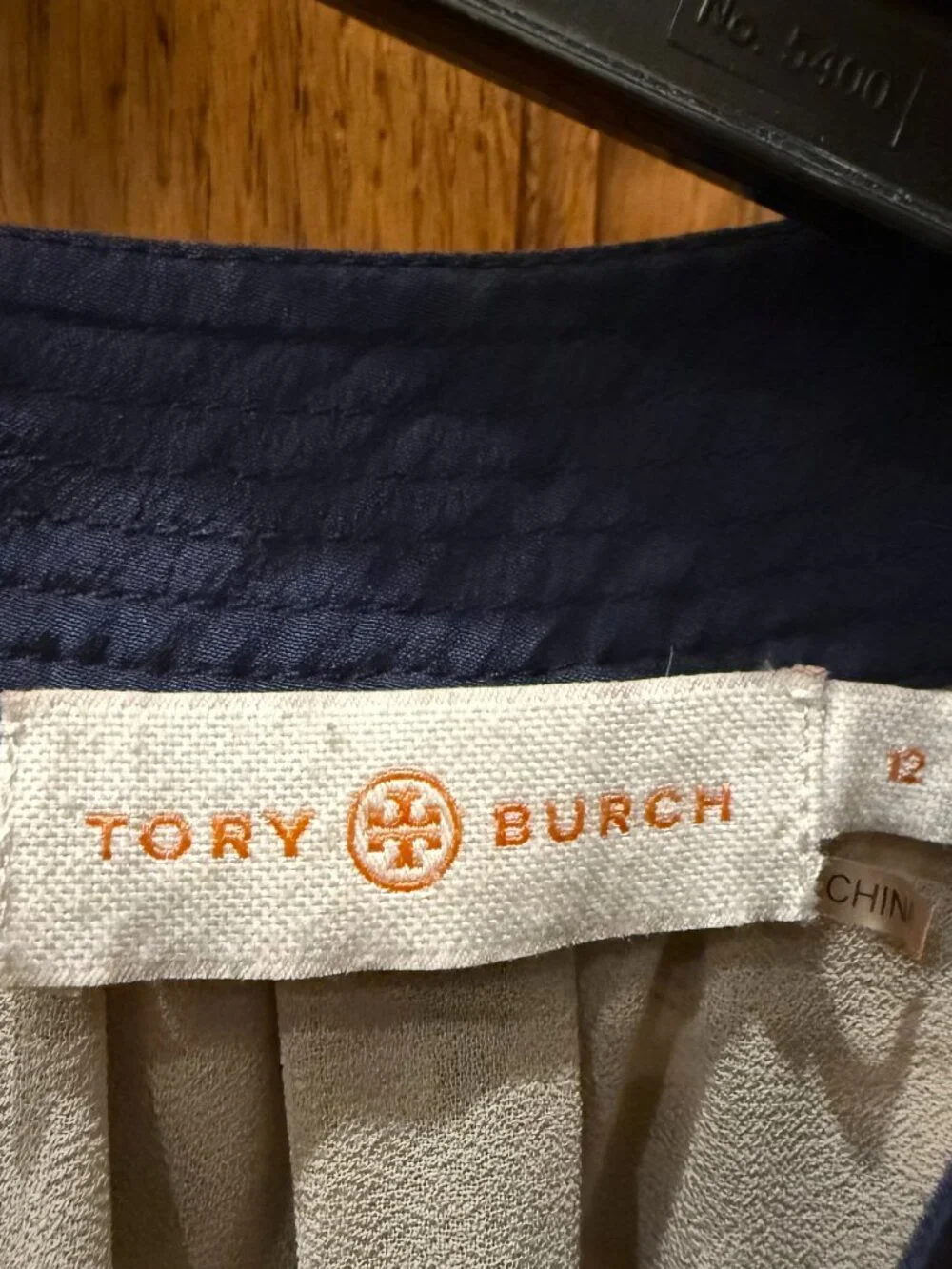 Tory Burch Women's Silk Printed Sleeveless Blouse with Back Bow, SZ 12 - Picture 5 of 6